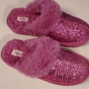 UGG Fuchsia Glitter Slippers